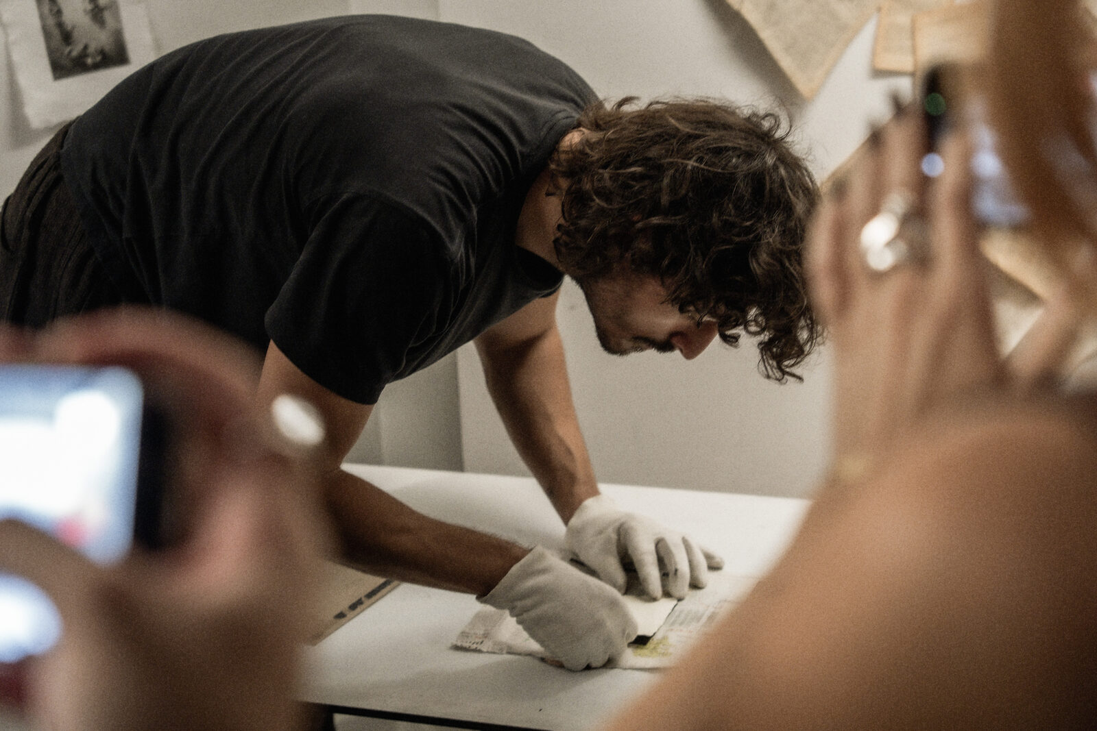Thomas Castaings à l'atelier
